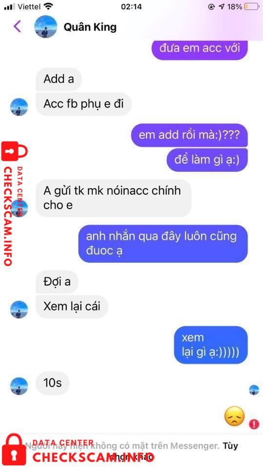 Evidência contra Hoang Ngoc Quan