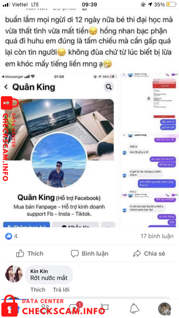 Evidência contra Hoang Ngoc Quan