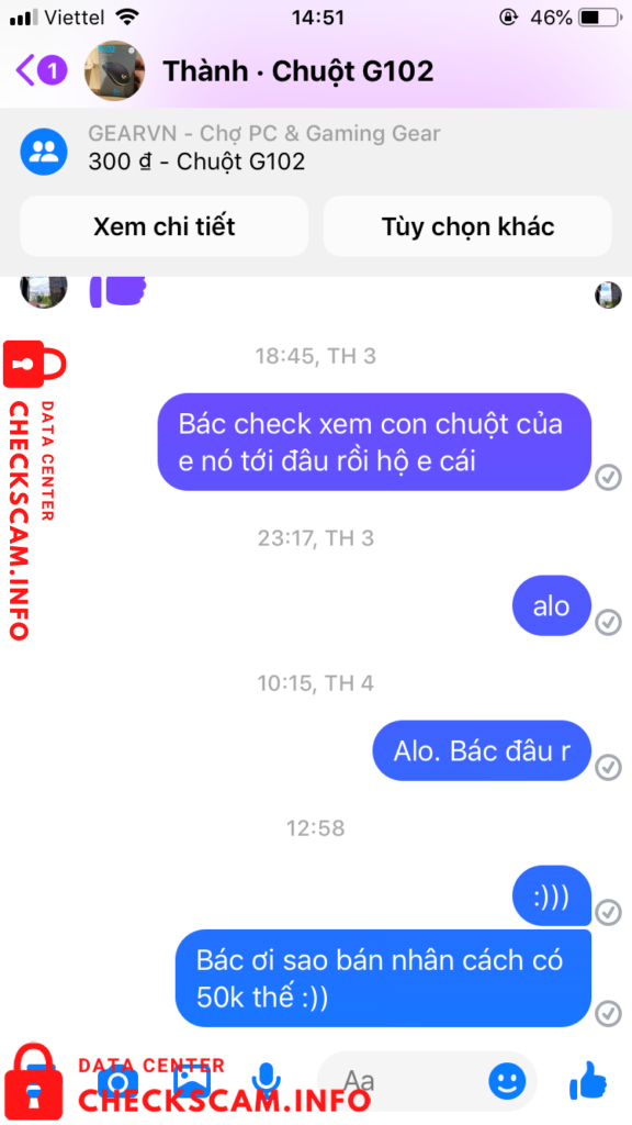 Evidência contra Bùi Trọng Tâm