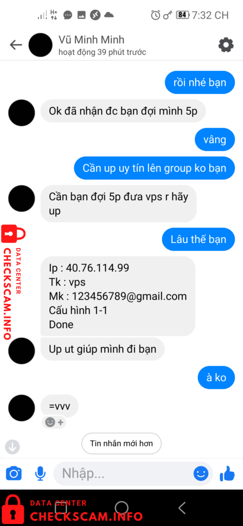 Evidência contra Vũ Minh Hiếu