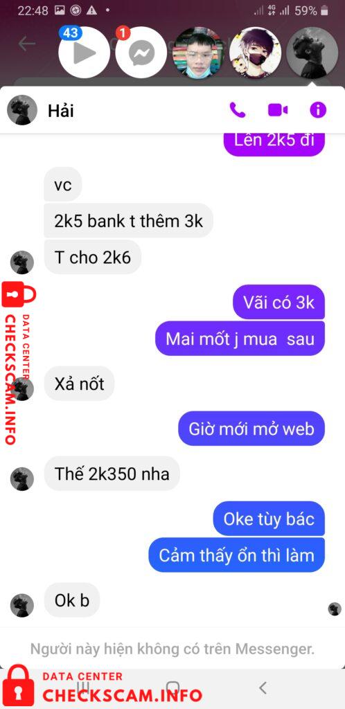 Evidência contra Nguyen Van Anh