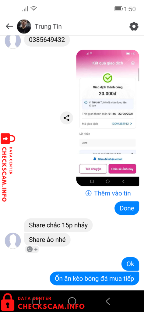 Preuves contre Trung Tín