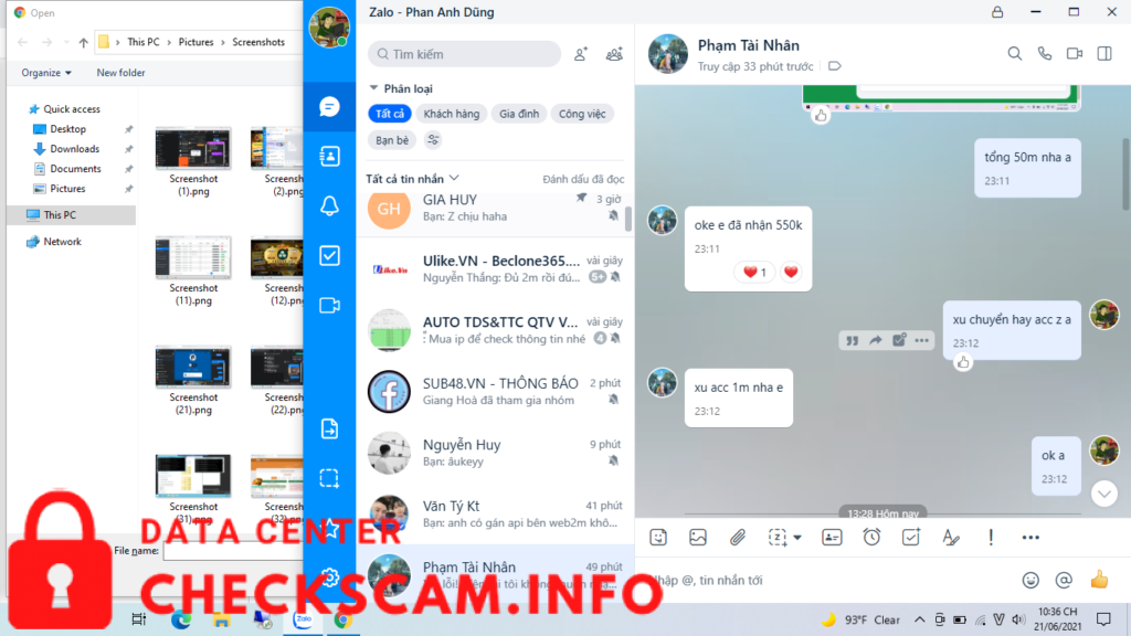 Preuves contre Phạm Tài Nhân