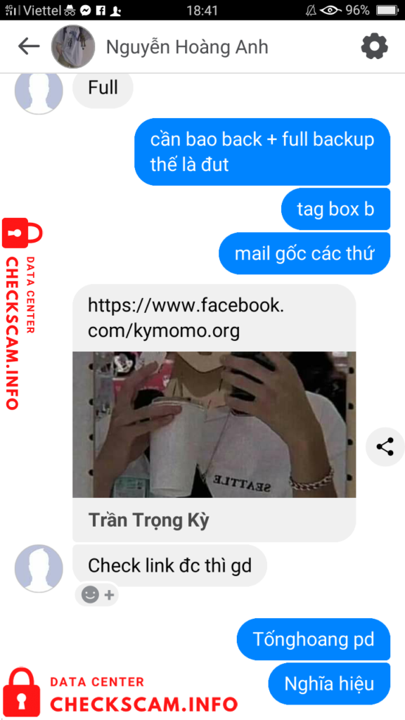 Preuves contre Nguyễn Hoàng Anh