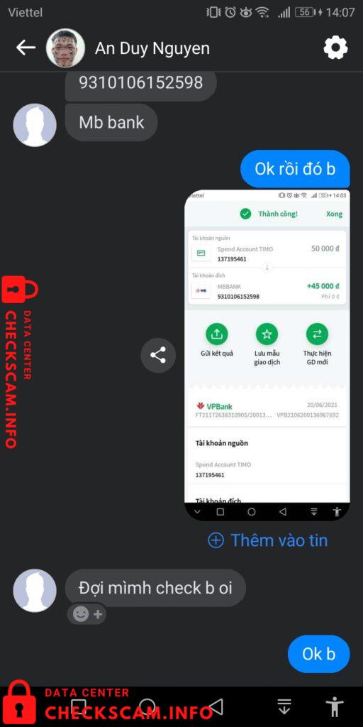 Preuves contre An Duy Nguyen