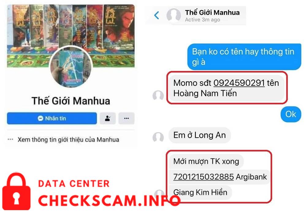 Evidência contra Giang Kim Hien