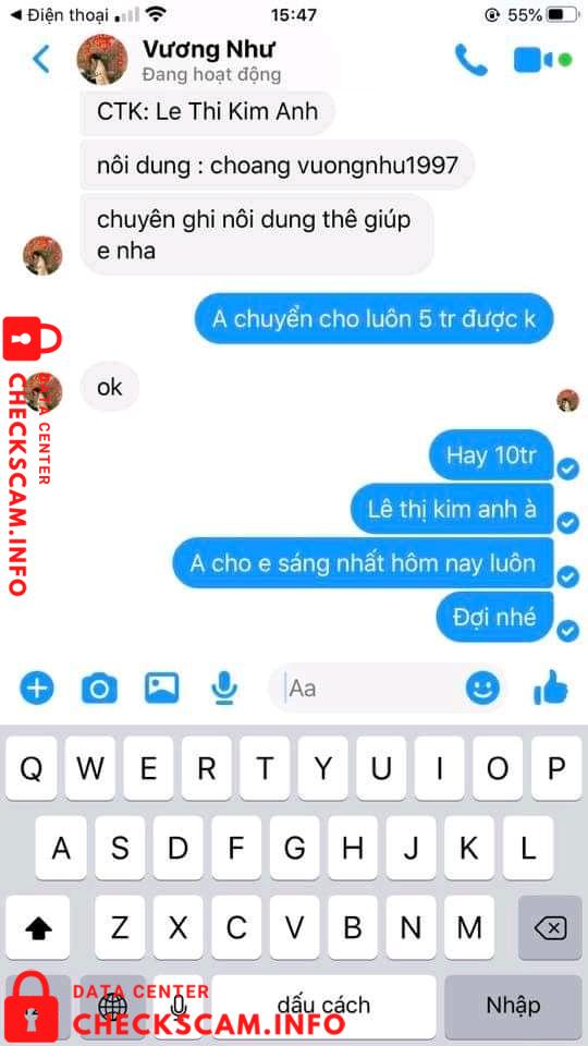 Preuves contre Le Thi Kim Anh
