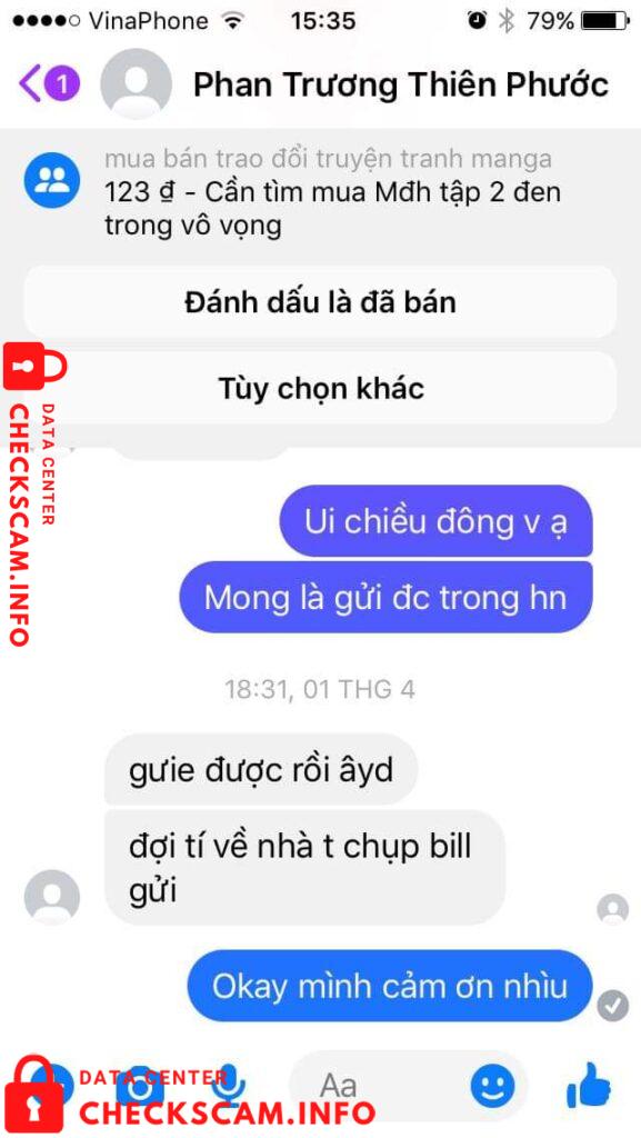 Evidência contra Bùi Thị Thu