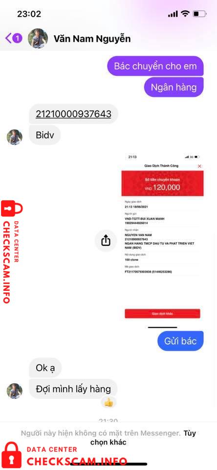Bằng chứng chống lại Nguyen Van Nam