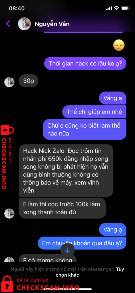 Evidência contra Tong Van Tam