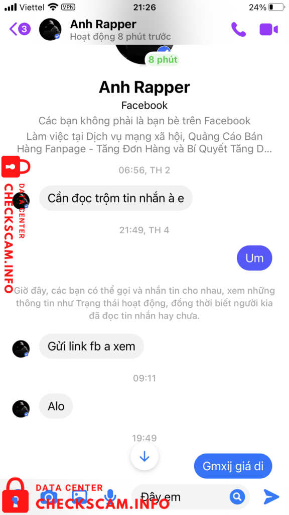 Evidência contra Nguyen Duy Kien