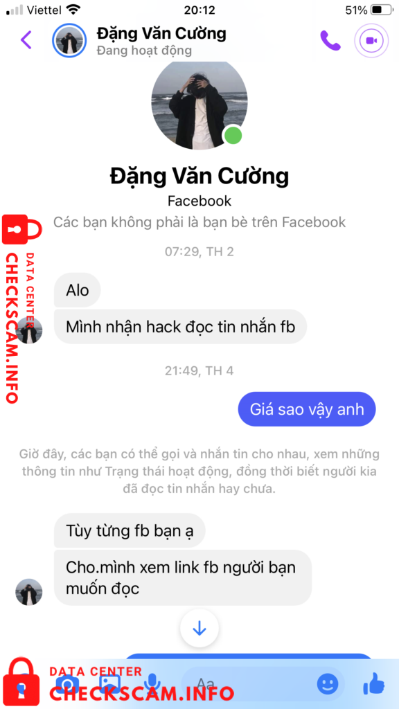 Evidência contra Đặng Văn Cường