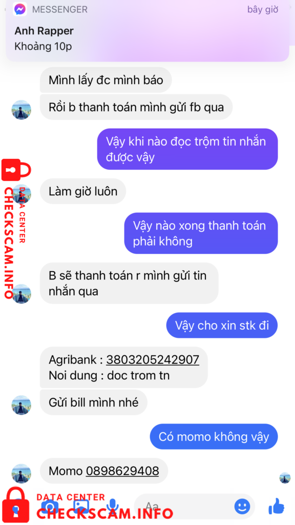 Evidência contra Hoan Ngoc Quan