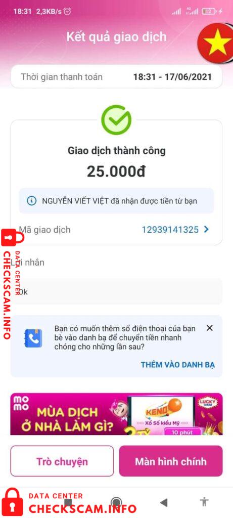 Evidência contra Khánh Ngọc