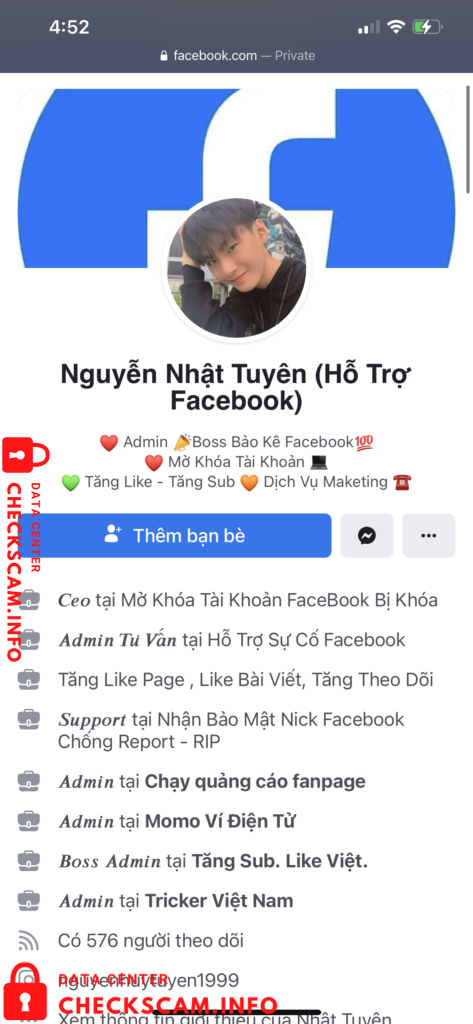 Evidência contra Nguyễn Nhật Tuyên