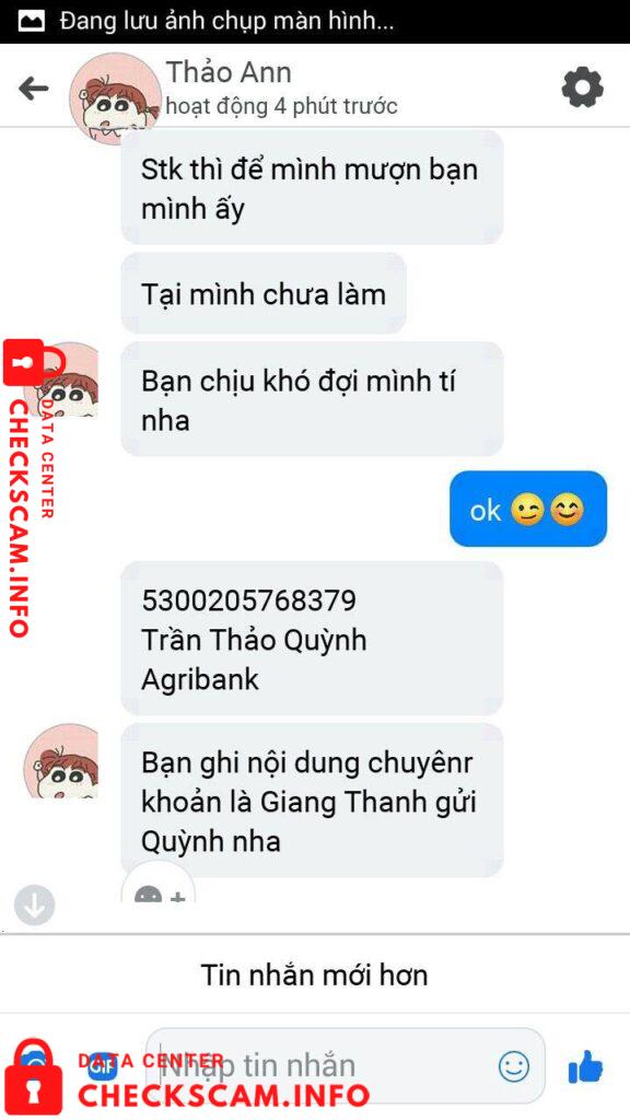 Preuves contre Trần Thảo Quỳnh
