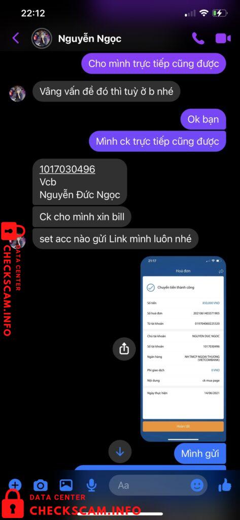 Preuves contre Nguyễn Đức Ngọc