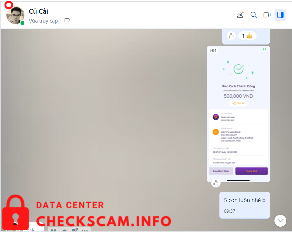 Preuves contre Nguyễn Minh Phúc