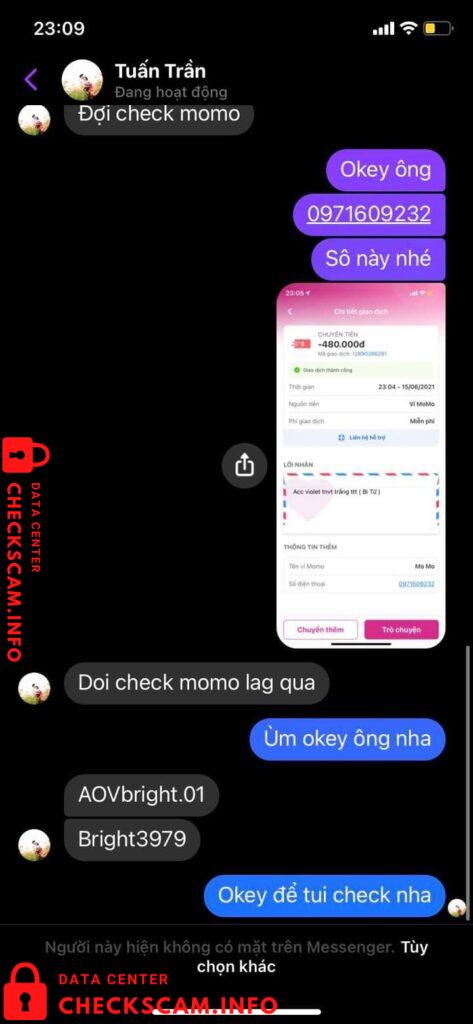 Preuves contre Tuấn Trần