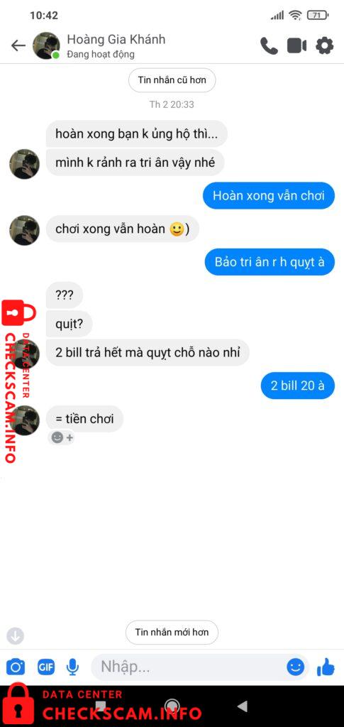 Preuves contre Vũ Thị Dùng