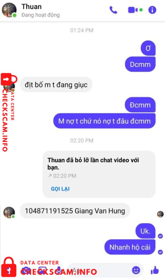 Evidência contra Nguyen Van Thuan
