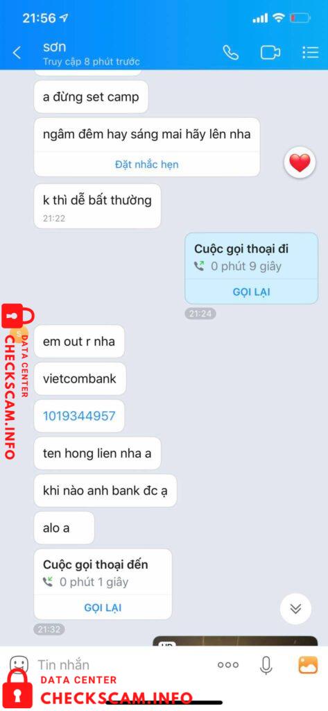 Evidência contra Do Thi Hong Lien