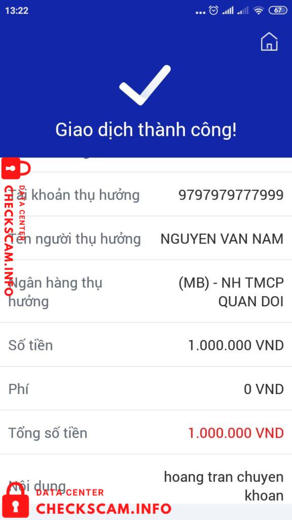 Preuves contre Nguyen Van Nam