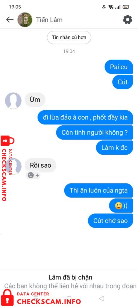 Evidência contra Bui Tien Lam
