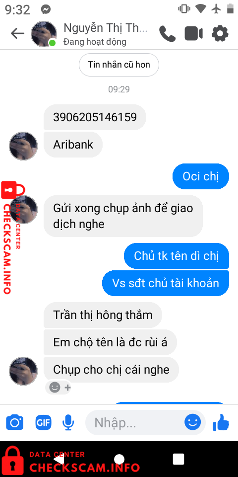Preuves contre Trần Thị Hồng Thắm