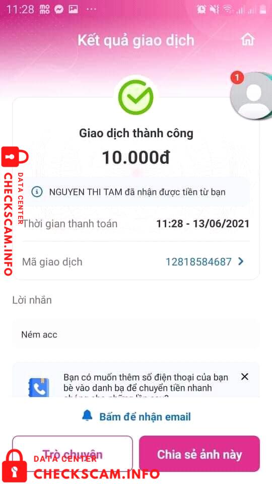 Preuves contre Nguyen Thi Tam
