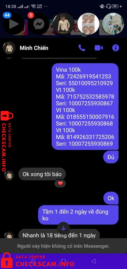 Preuves contre Mai Minh Chien