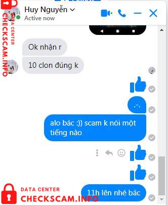 Evidência contra Nguyễn Hữu Huy