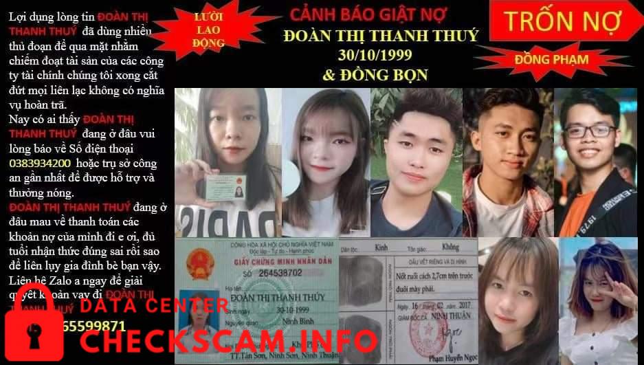 Evidência contra Đoàn Thị Thanh Thúy