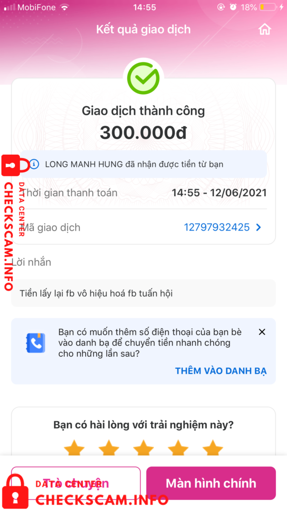 Evidência contra Long Mạnh Hùng