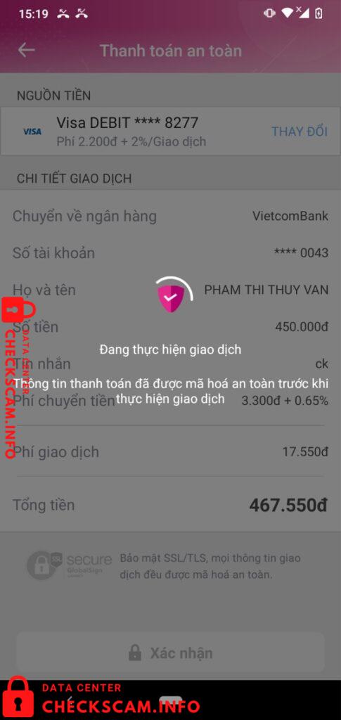 Preuves contre Phan Thị Tường Vy