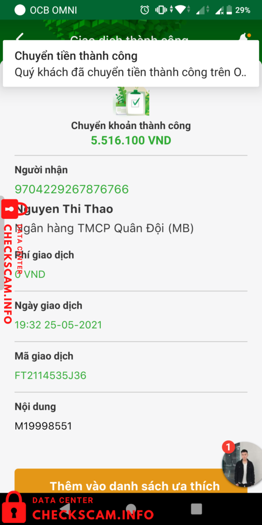 Preuves contre Nguyễn Thị Thảo