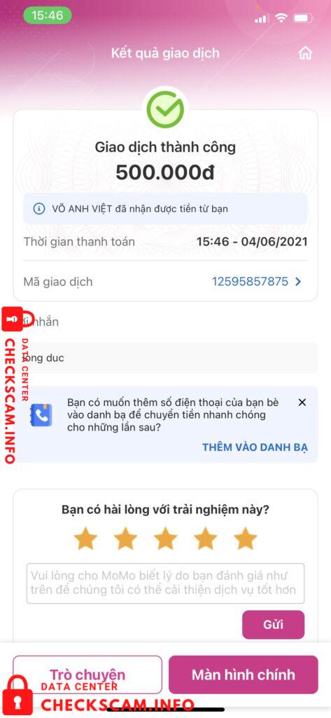 Preuves contre Võ Anh Việt