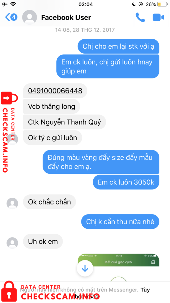 Preuves contre Nguyễn Thanh Quý