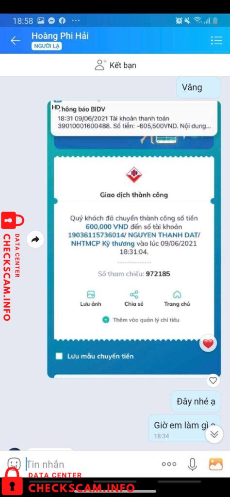 Preuves contre Nguyễn Thành Đạt