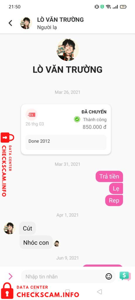 Bằng chứng chống lại Lò Văn Trường
