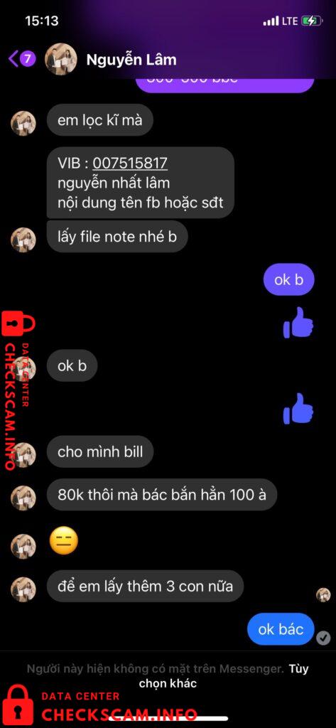 Bằng chứng chống lại Nguyễn Nhất Lâm