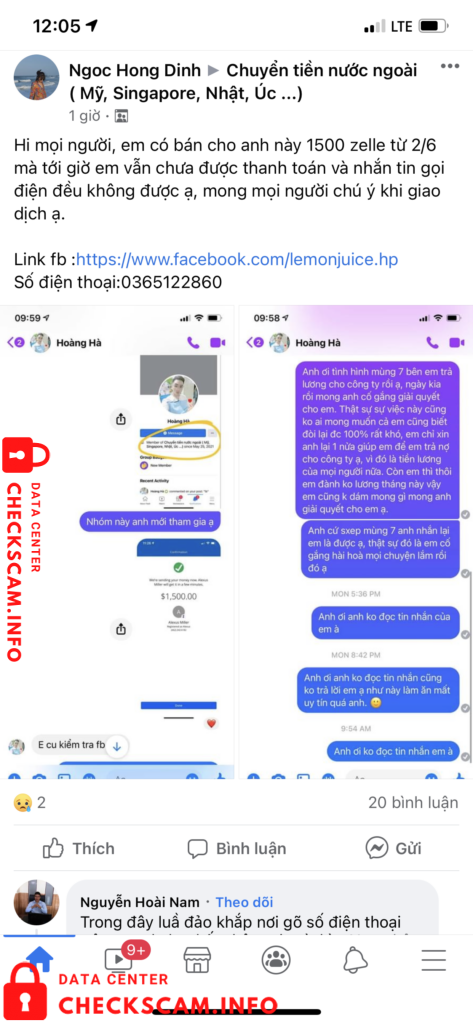 Preuves contre Đặng Hoàng Hà