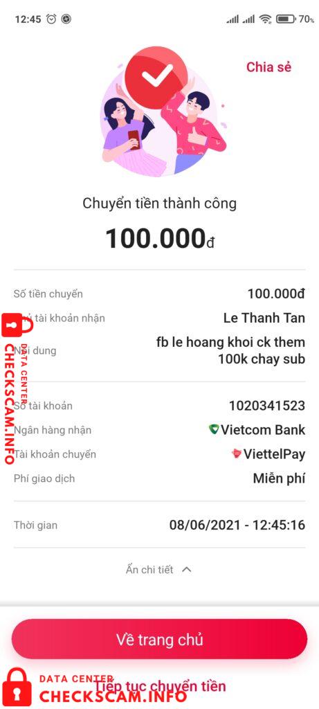 Preuves contre Trương Quang Sang