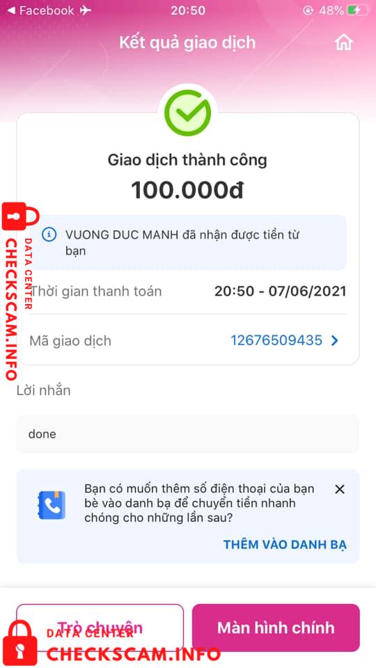 Preuves contre Vuong Duc Manh