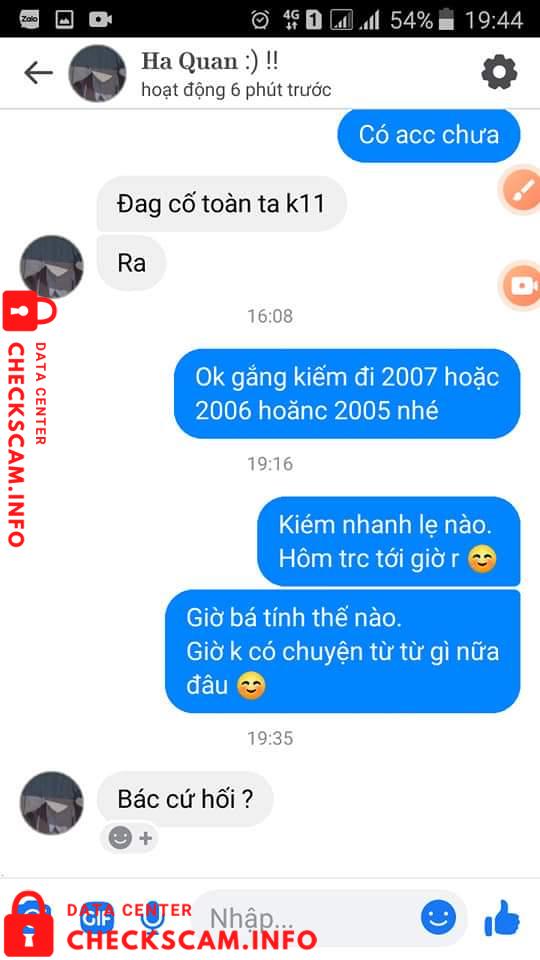 Bằng chứng chống lại Ha Dang Quang