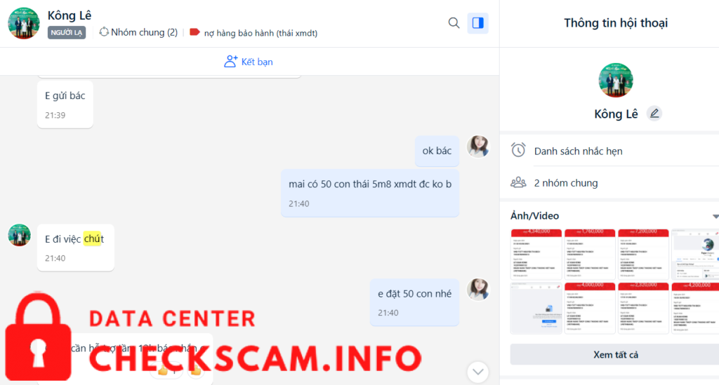 Bằng chứng chống lại Le Xuan Kong