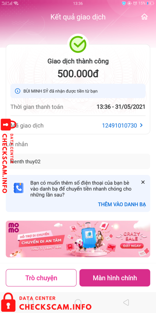 Preuves contre Bùi Thế Hiển