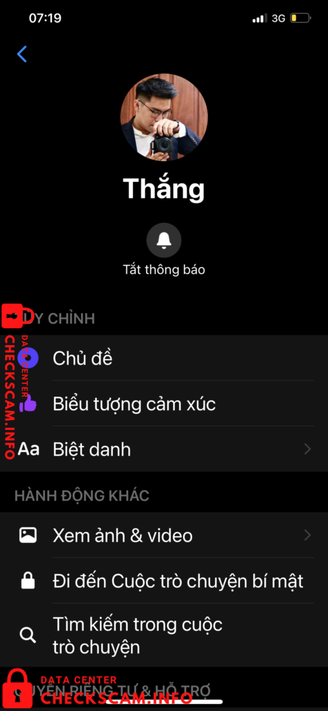 Evidência contra Truong Duc Thang
