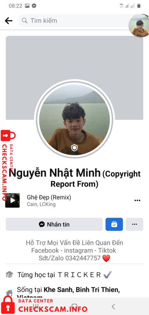 Evidência contra Nguyễn Nhật Minh