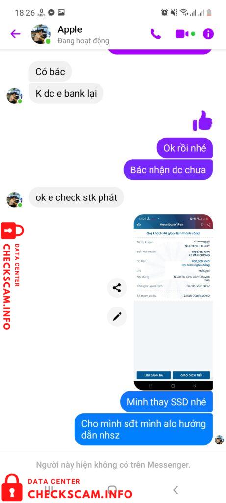 Bằng chứng chống lại Lê Văn Cường